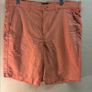 George Orange Flat Front Shorts